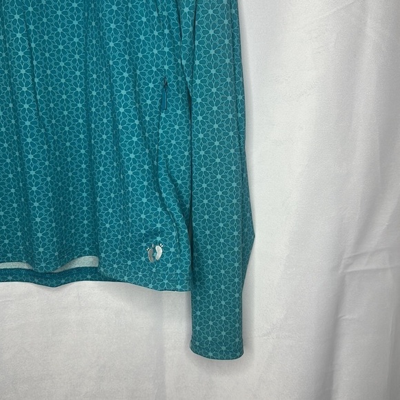 HANG TEN TEAL FLORAL ACTIVEWEAR LONG SLEEVE (SIXE XXL) - Picture 3 of 7